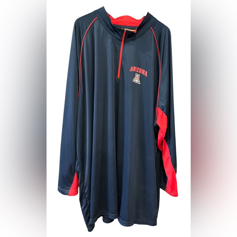 Colosseum Arizona Wildcats 6XL Striped QuarterZip Mens Pullover Lightweight NCAA